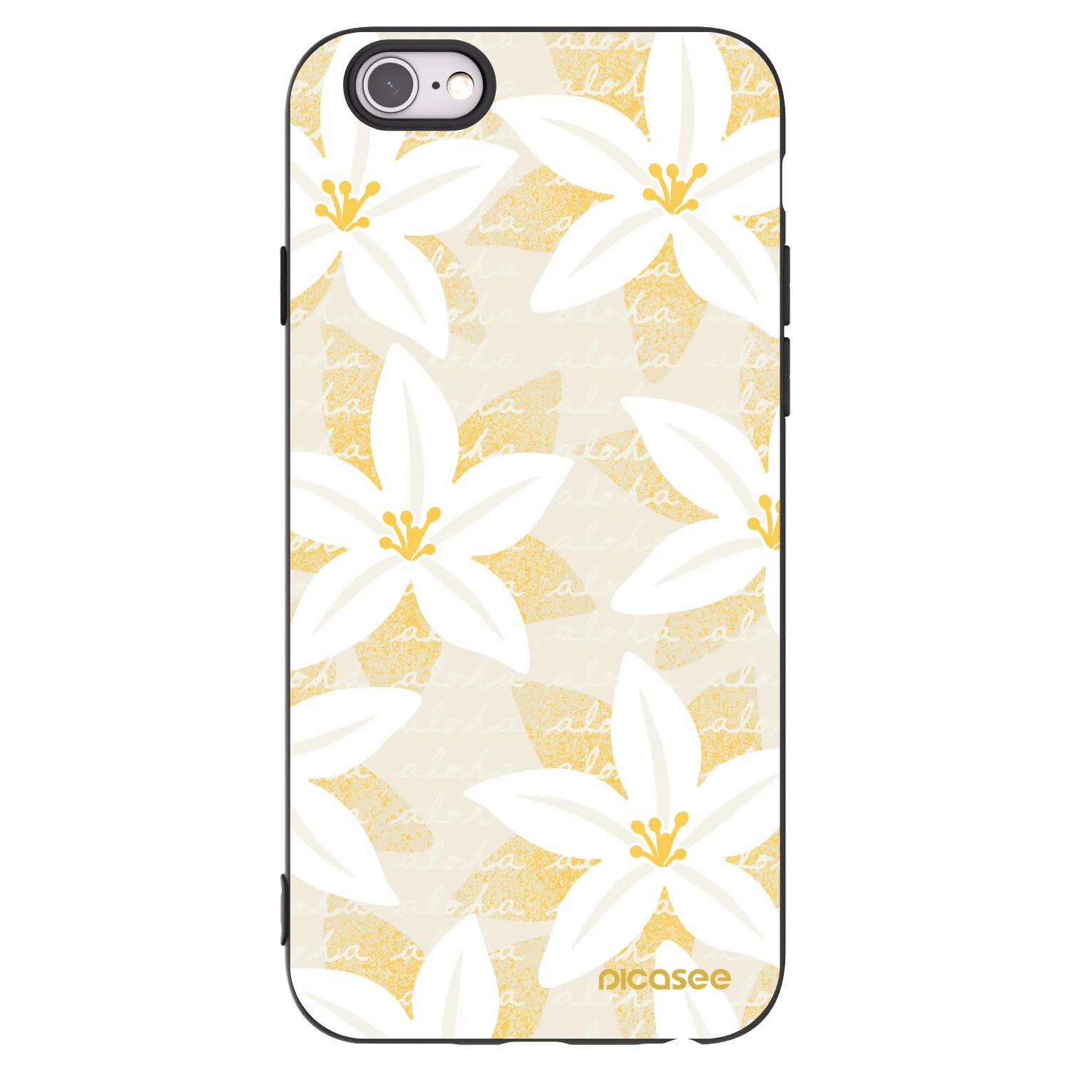 Picasee silikonski črni ovitek za Apple iPhone 6/6S - Island Leave