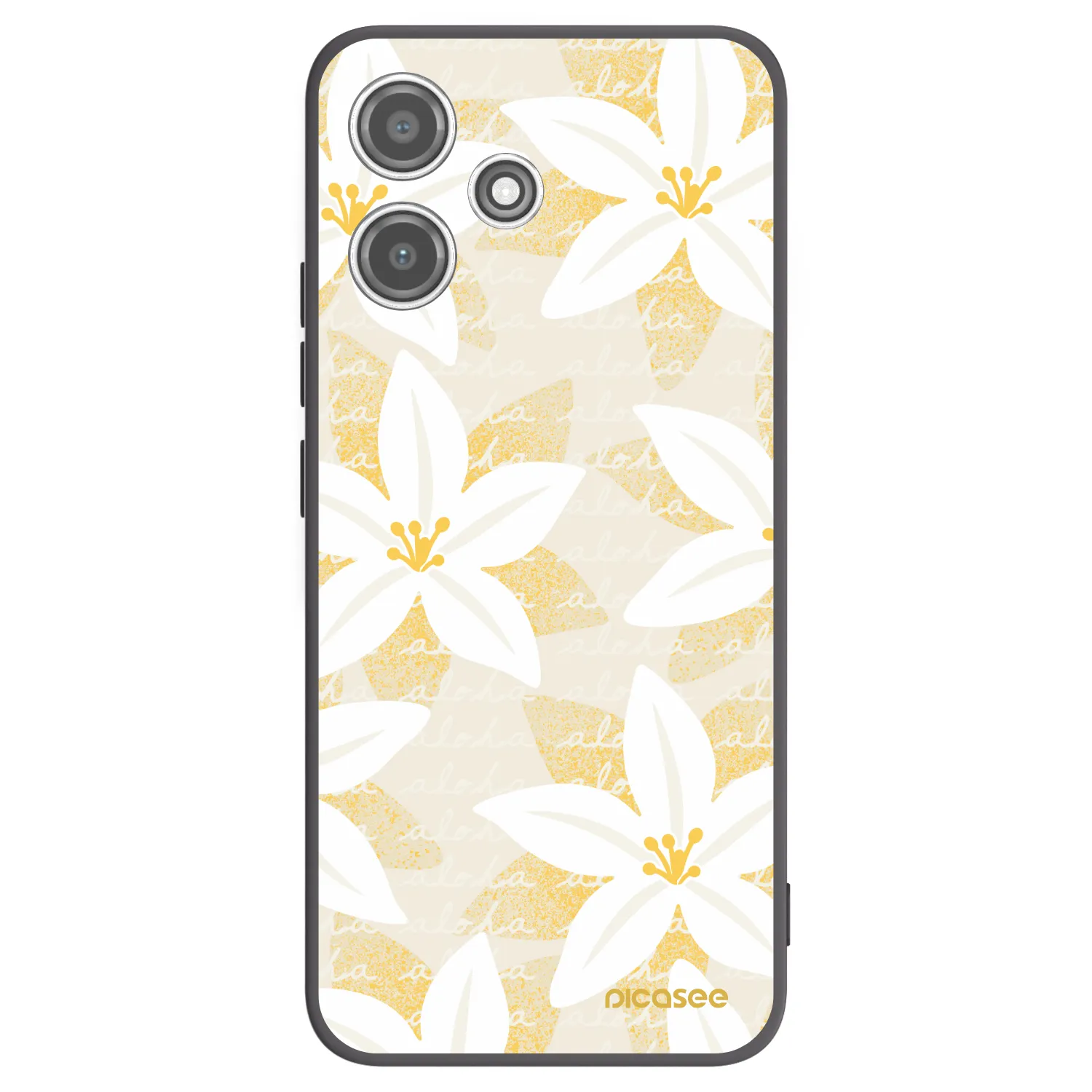Picasee silikonski črni ovitek za Xiaomi Redmi 12 5G - Island Leave