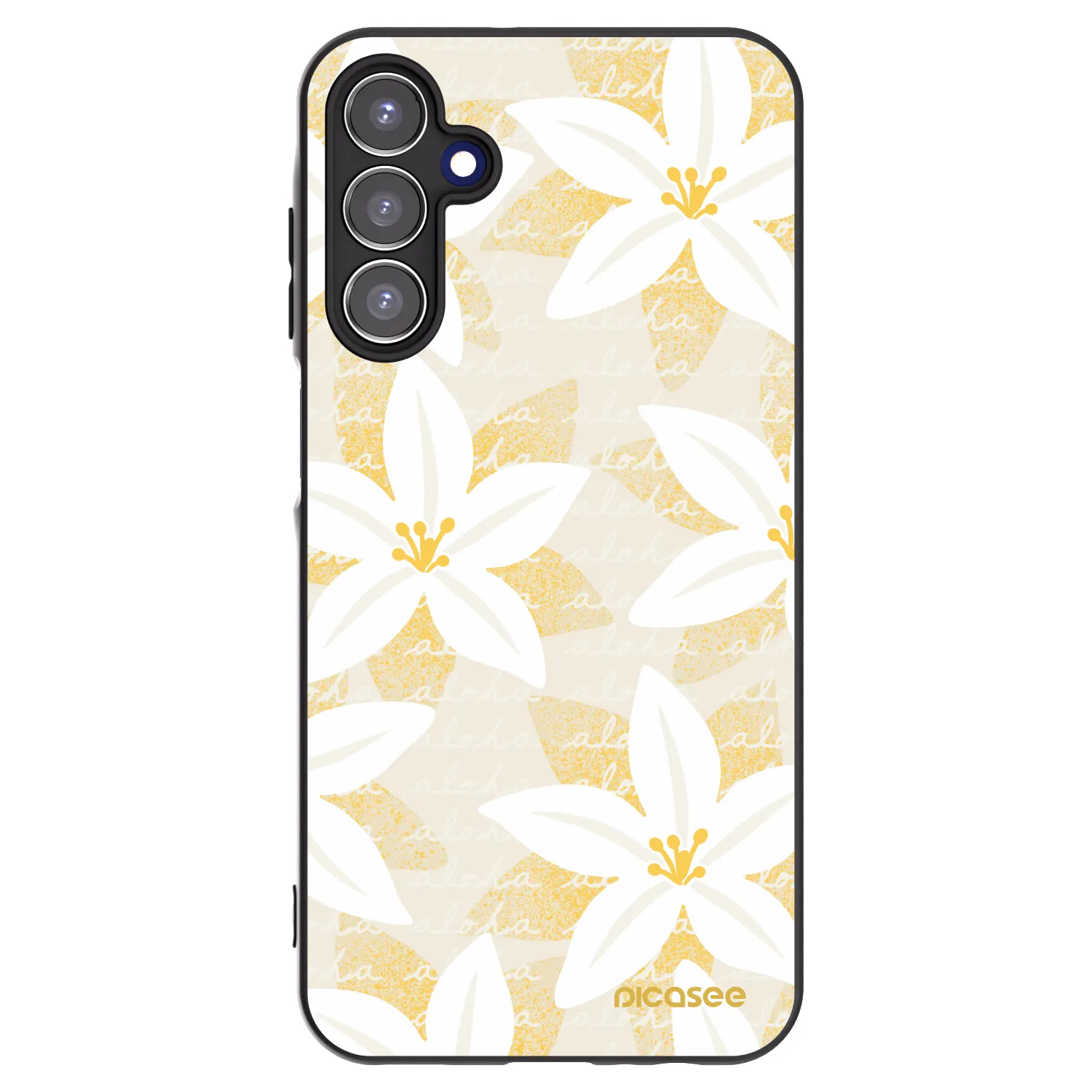Picasee silikonski črni ovitek za Samsung Galaxy A15 A156B 5G - Island Leave