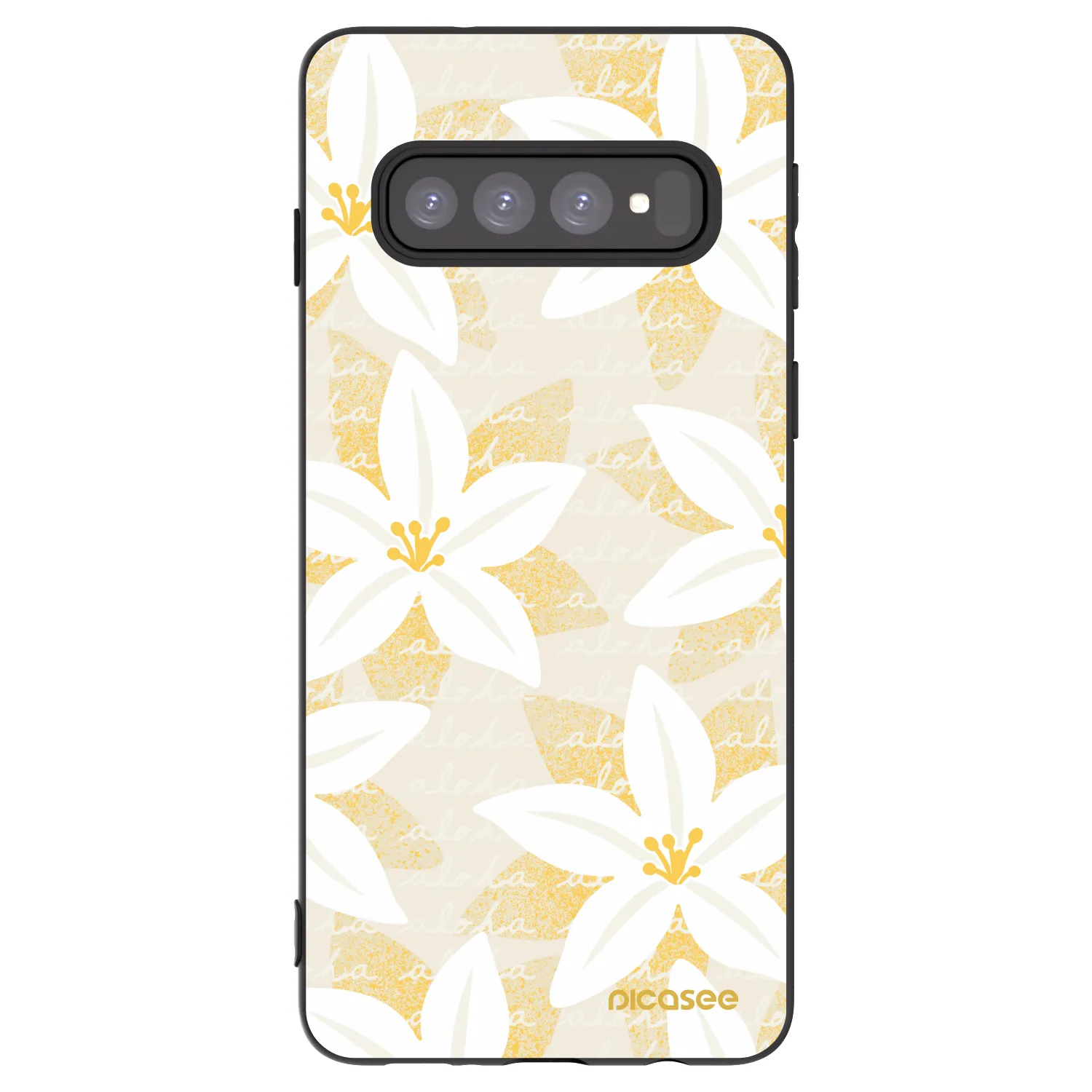 Picasee silikonski črni ovitek za Samsung Galaxy S10 G973 - Island Leave