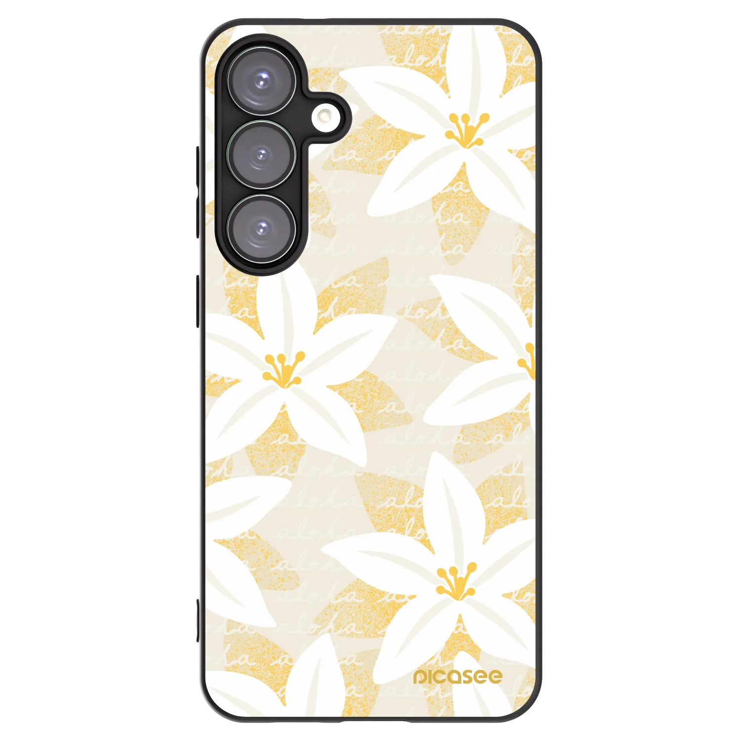 Picasee silikonski črni ovitek za Samsung Galaxy S25+ 5G - Island Leave