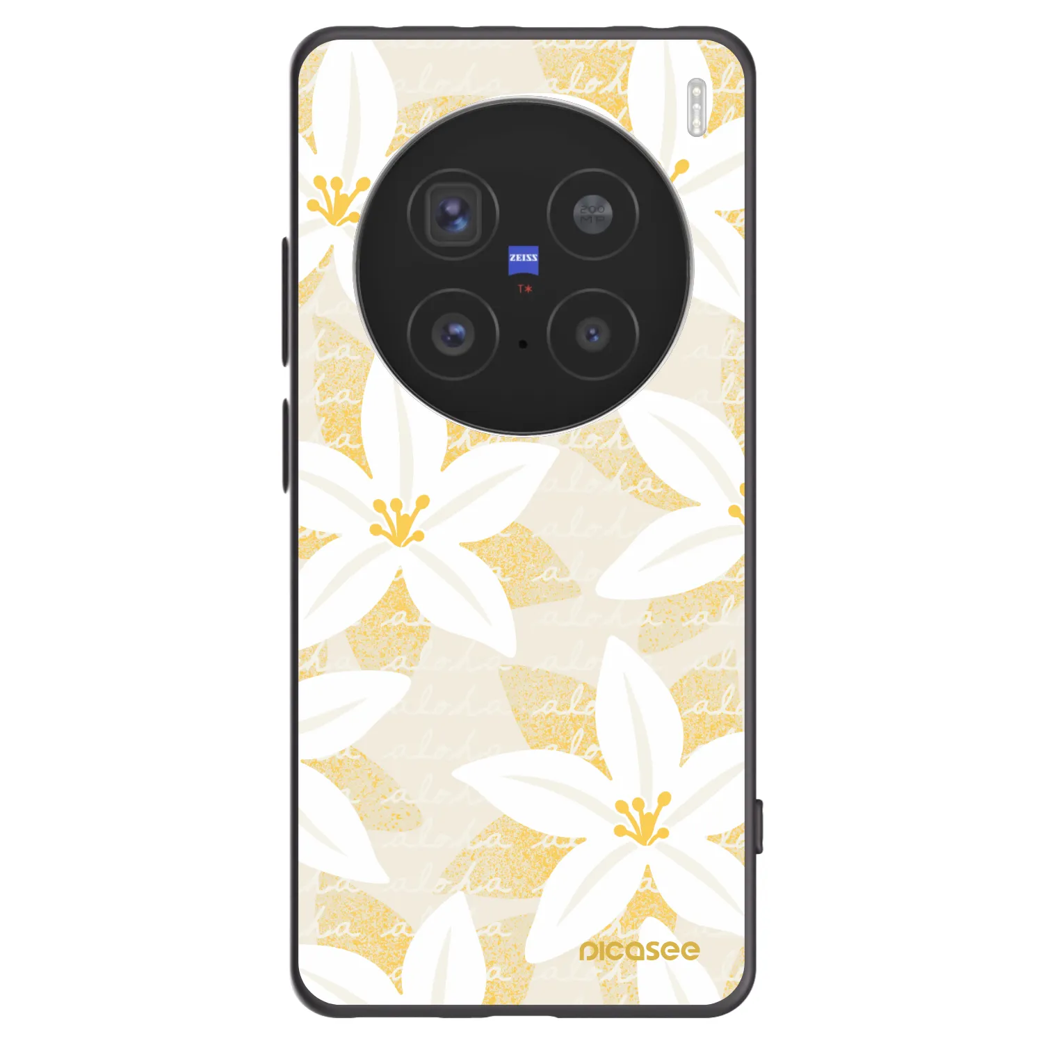 Picasee silikonski črni ovitek za Vivo X200 Pro - Island Leave
