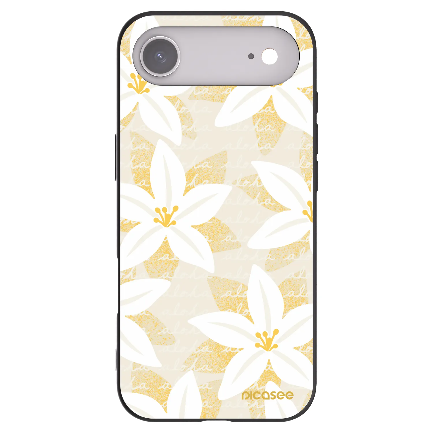 Picasee silikonski črni ovitek za Apple iPhone Air - Island Leave