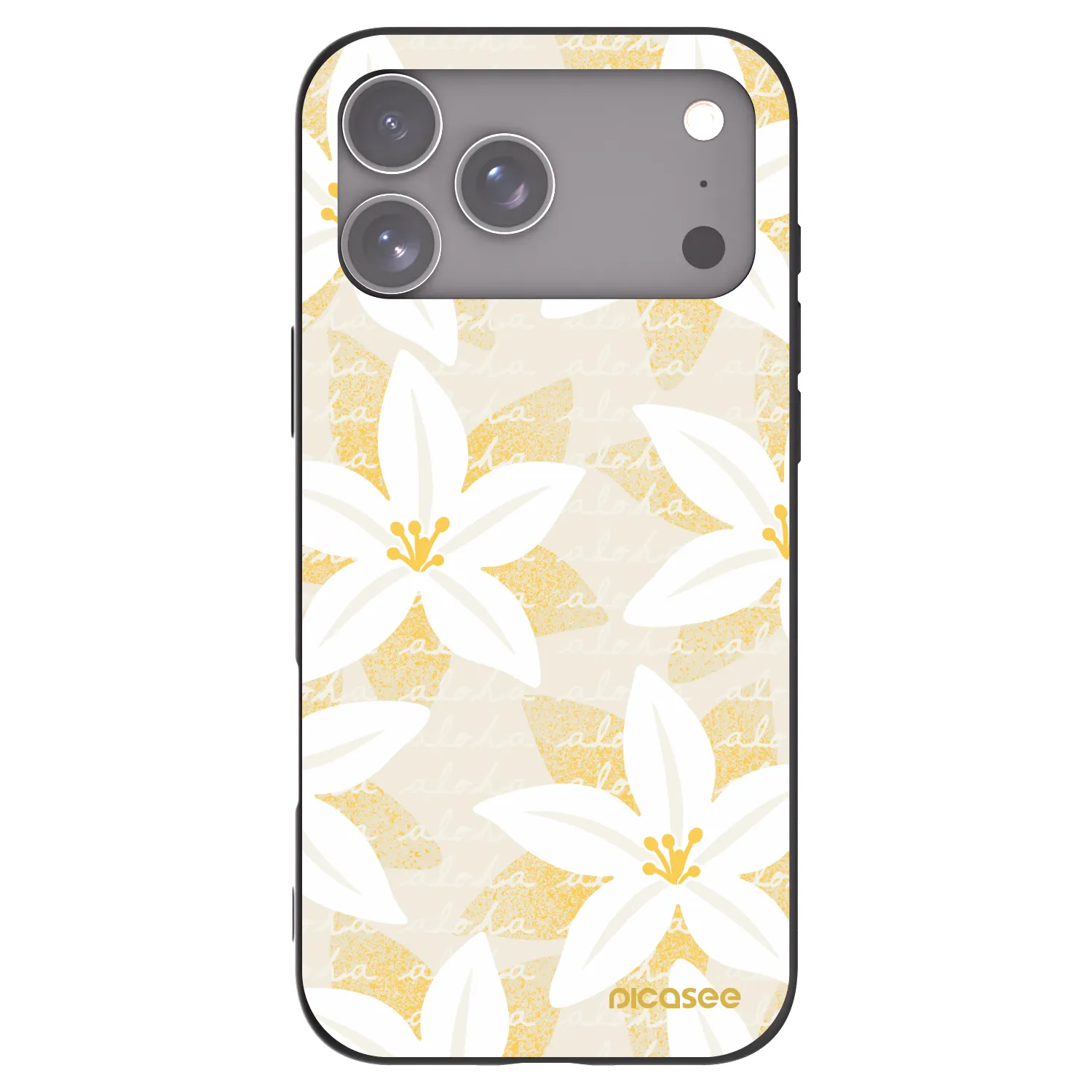 Picasee silikonski črni ovitek za Apple iPhone 17 Pro Max - Island Leave