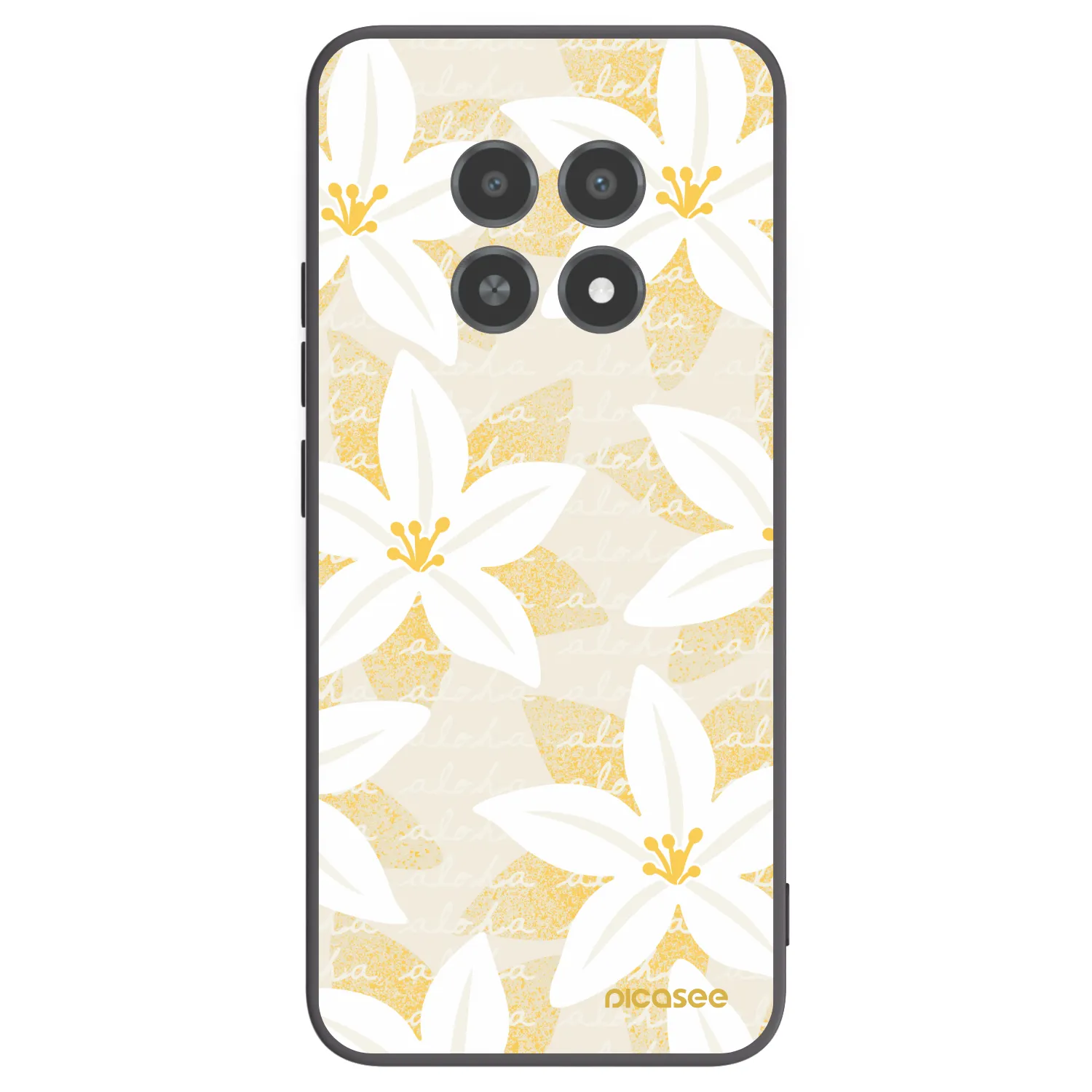 Picasee silikonski črni ovitek za Realme 12X - Island Leave