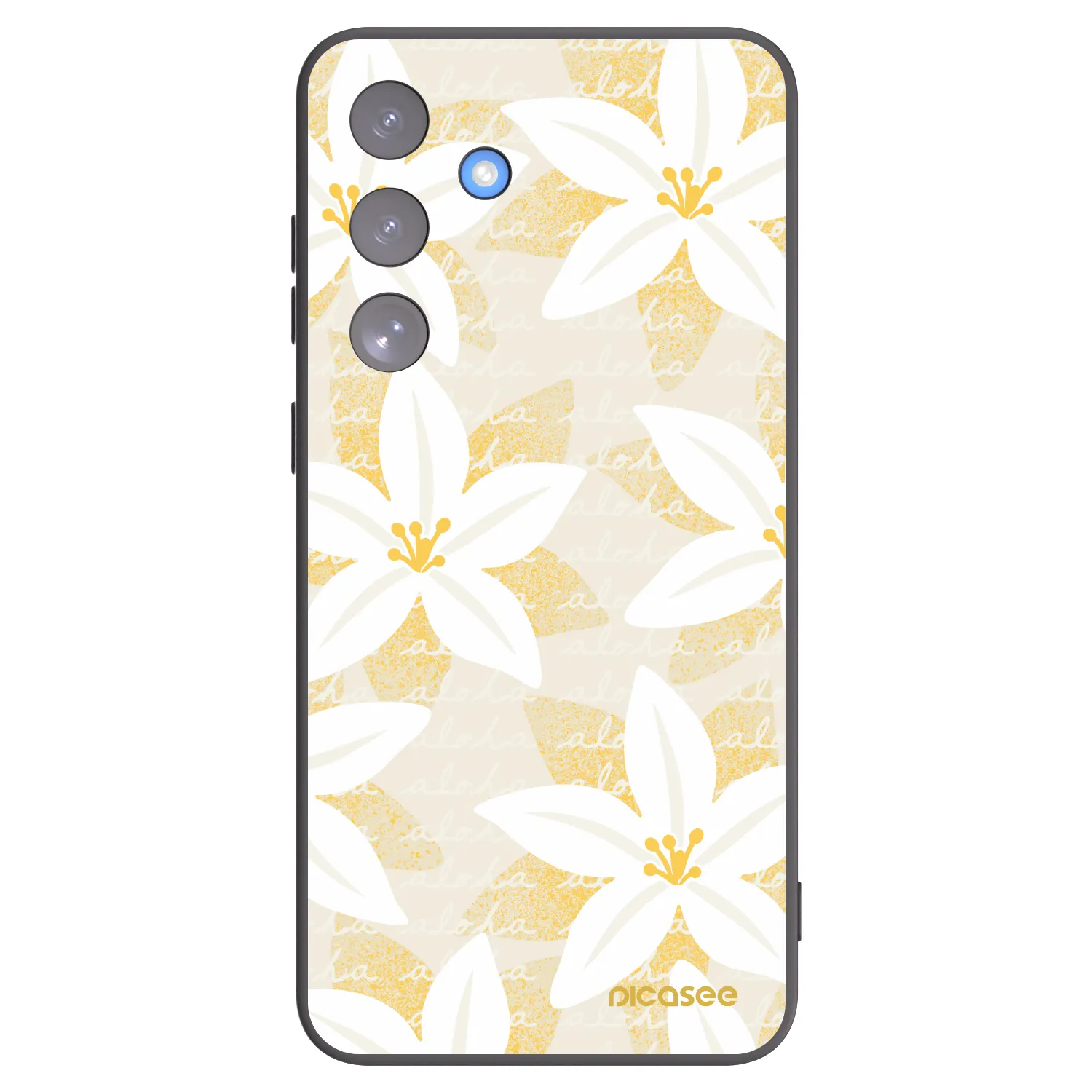 Picasee silikonski črni ovitek za Samsung Galaxy S25 FE 5G - Island Leave