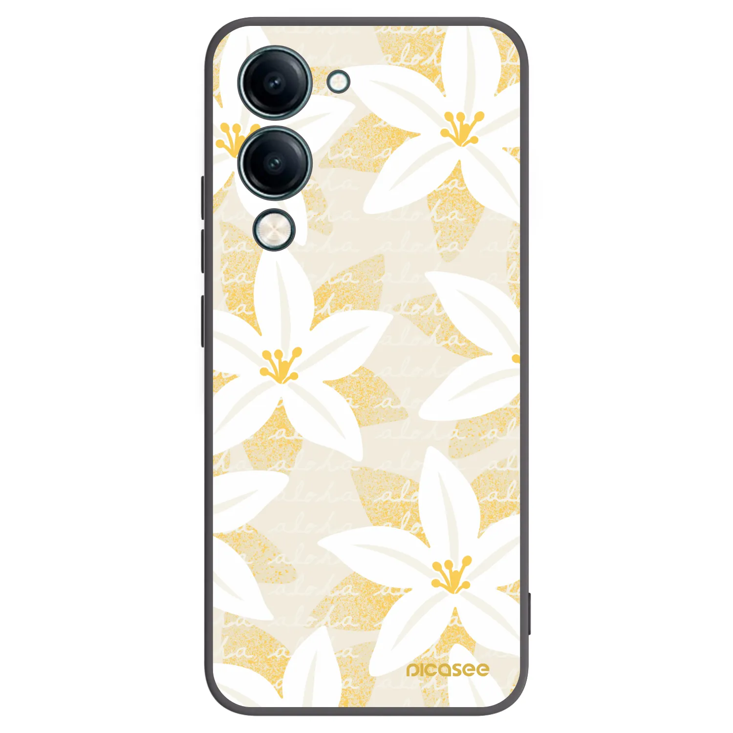 Picasee silikonski črni ovitek za Vivo Y29s 5G - Island Leave