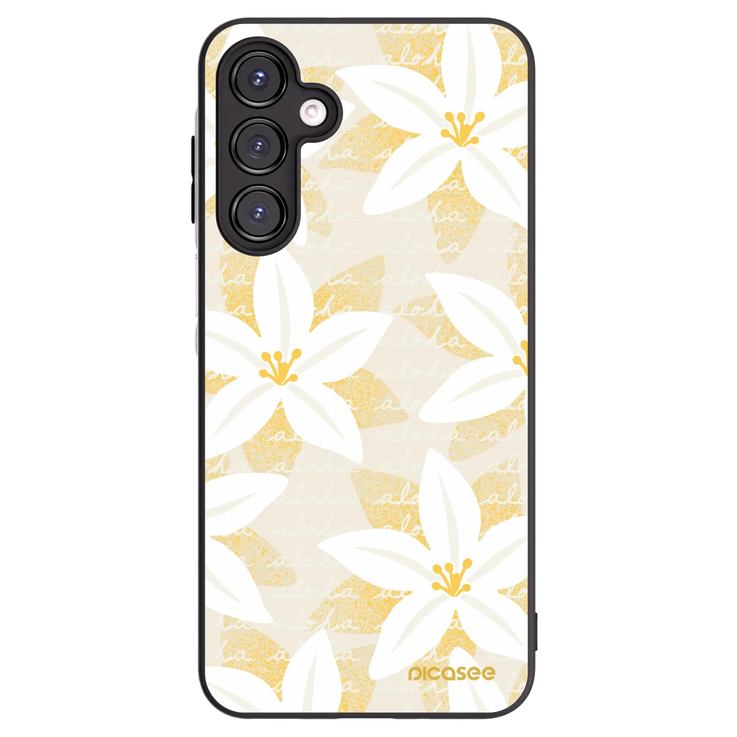 Picasee silikonski črni ovitek za Samsung Galaxy A16 4G - Island Leave