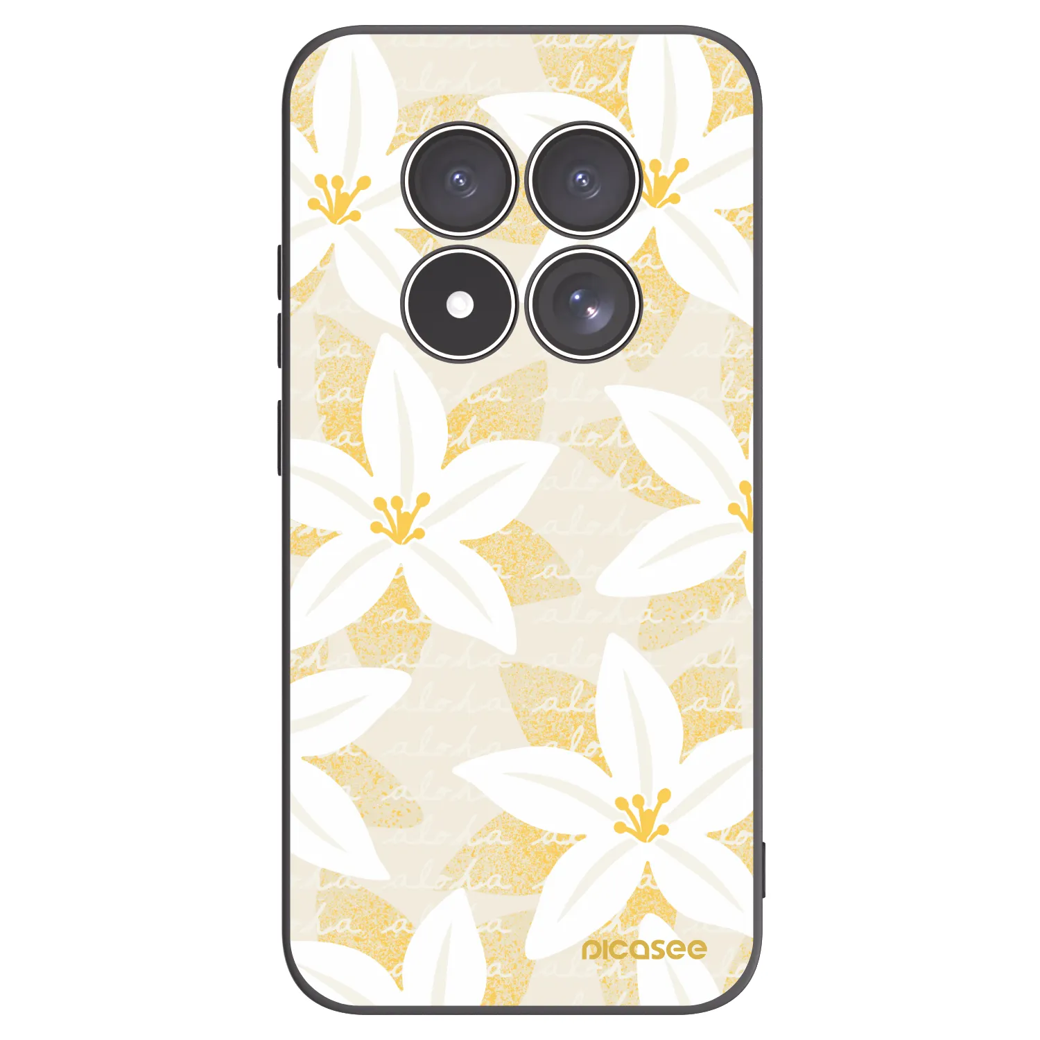 Picasee silikonski črni ovitek za Xiaomi Redmi Note 15 Pro 5G - Island Leave