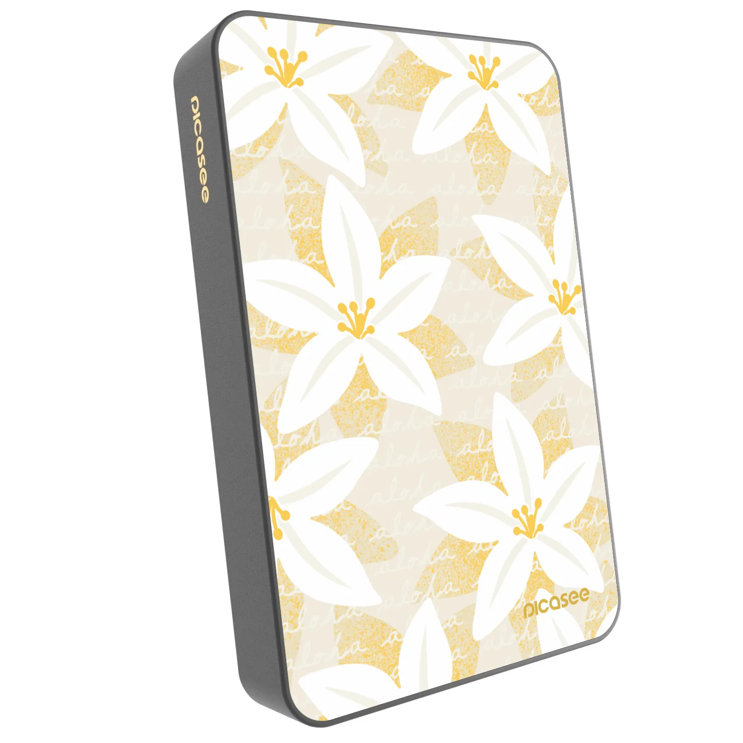 Picasee Prenosna baterija z MagSafe 10 000 mAh Siva - Island Leave
