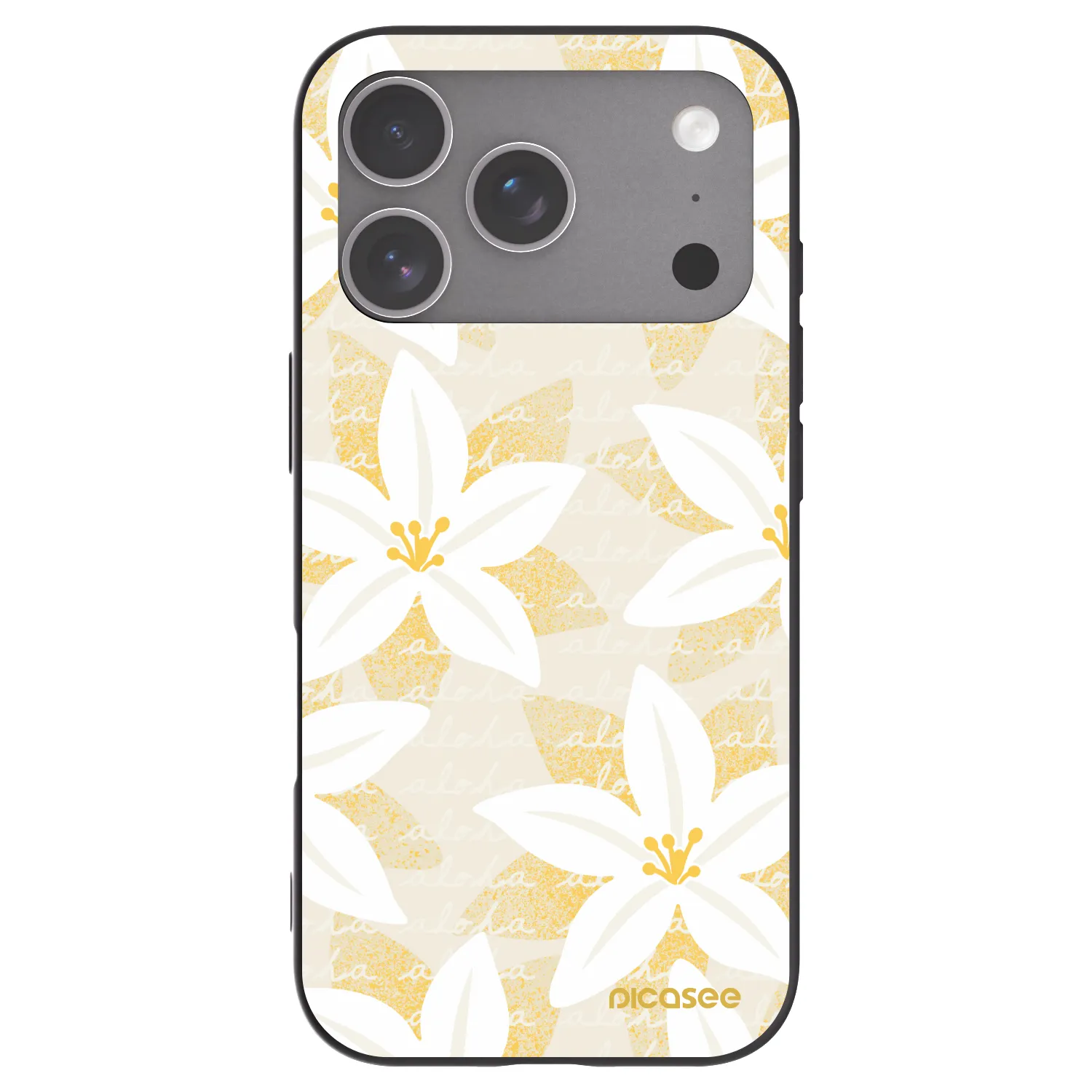 Picasee silikonski črni ovitek za Apple iPhone 18 Pro - Island Leave
