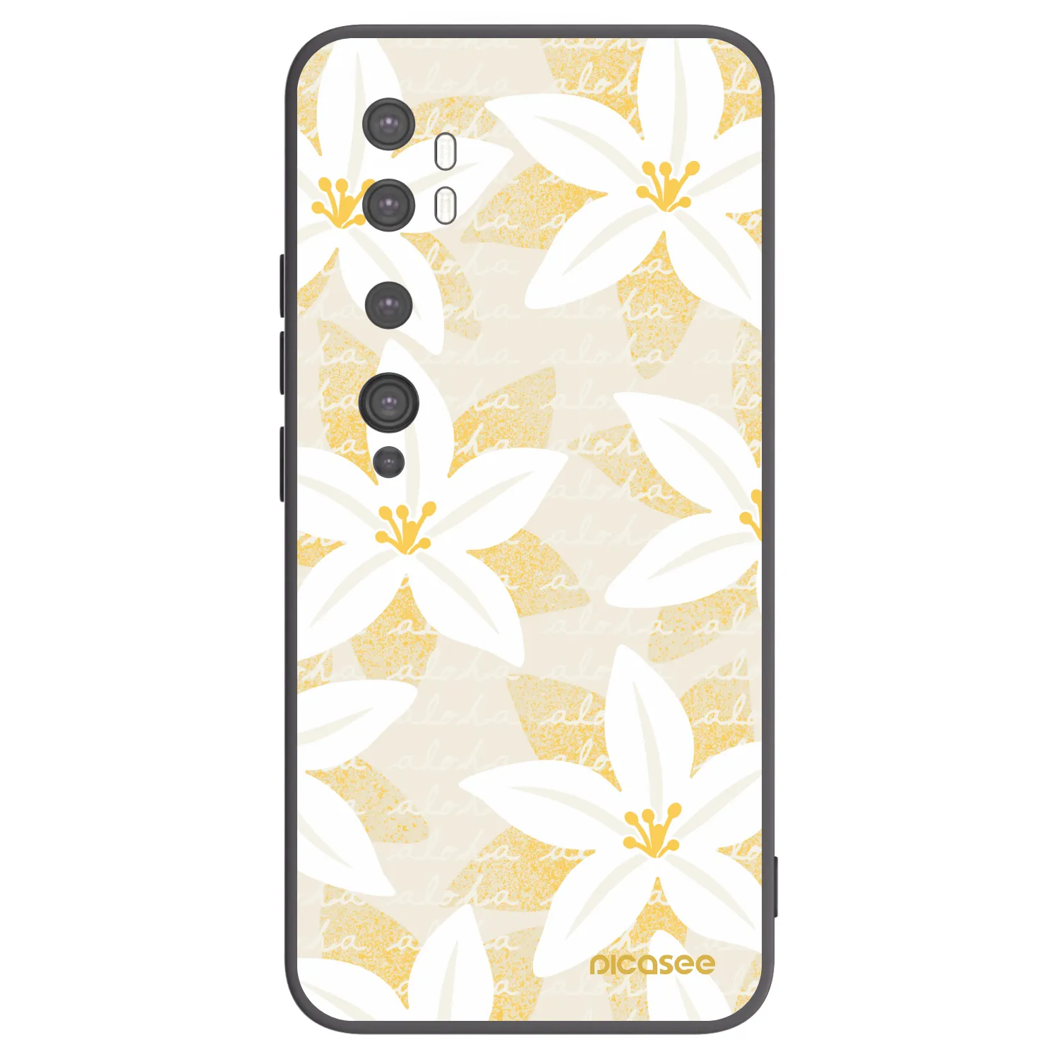Picasee silikonski črni ovitek za Xiaomi Mi Note 10 (Pro) - Island Leave