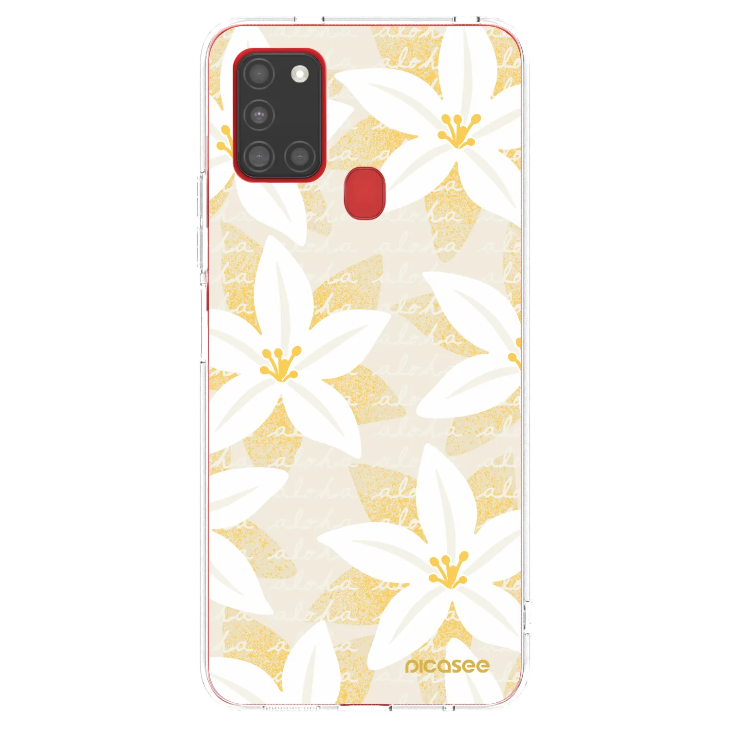 Picasee silikonski prozorni ovitek za Samsung Galaxy A21s - Island Leave