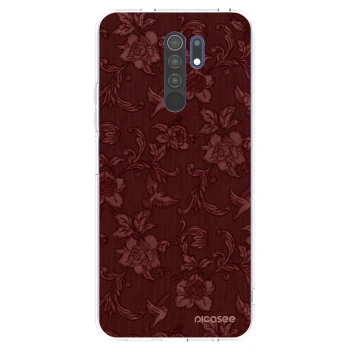 Picasee silikonski prozorni ovitek za Xiaomi Redmi 9 - Red Elegance