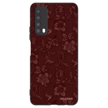 Picasee silikonski črni ovitek za Huawei P Smart 2021 - Red Elegance