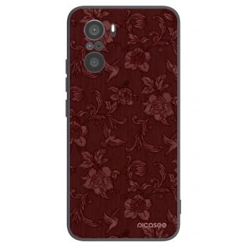 Picasee silikonski črni ovitek za Xiaomi Poco F3 - Red Elegance