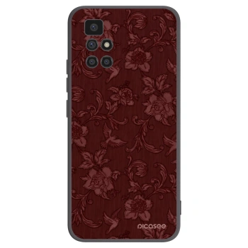 Picasee silikonski črni ovitek za Xiaomi Redmi 10 - Red Elegance