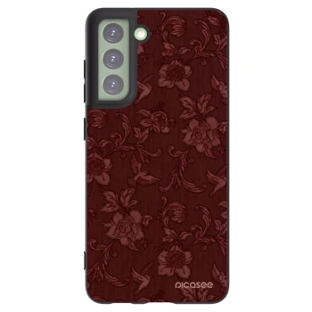 Picasee silikonski črni ovitek za Samsung Galaxy S21 FE 5G - Red Elegance