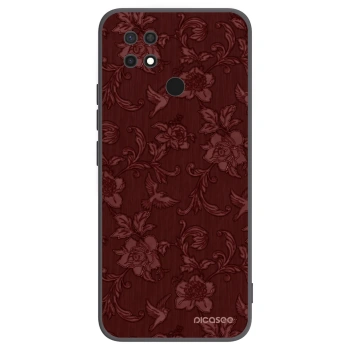 Picasee silikonski črni ovitek za Xiaomi Redmi 10C - Red Elegance
