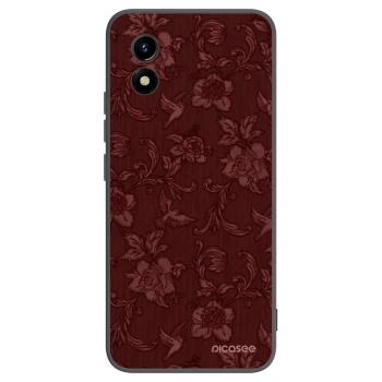 Picasee silikonski črni ovitek za Vivo Y01 - Red Elegance