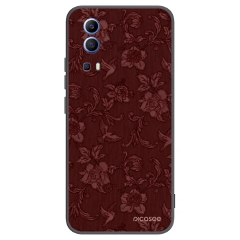 Picasee silikonski črni ovitek za Vivo Y52 5G - Red Elegance