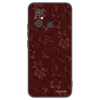 Picasee silikonski črni ovitek za Xiaomi Redmi 12C - Red Elegance