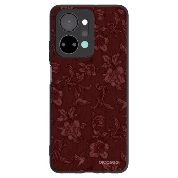 Picasee silikonski črni ovitek za Honor X7a - Red Elegance