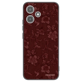 Picasee silikonski črni ovitek za Xiaomi Redmi 12 5G - Red Elegance