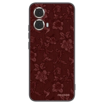 Picasee silikonski črni ovitek za Motorola Moto G85 - Red Elegance