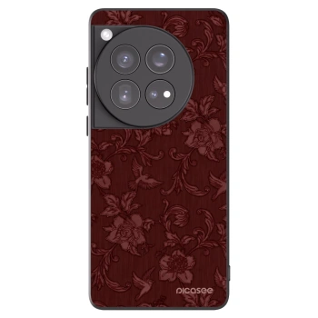 Picasee silikonski črni ovitek za OnePlus 12 5G - Red Elegance