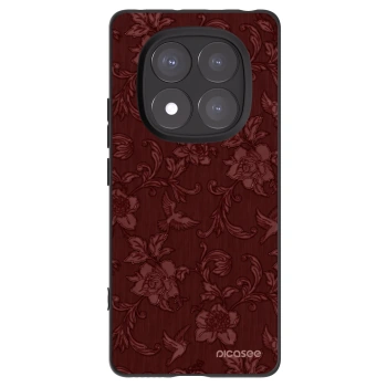 Picasee silikonski črni ovitek za Xiaomi Redmi Note 14 Pro 5G - Red Elegance