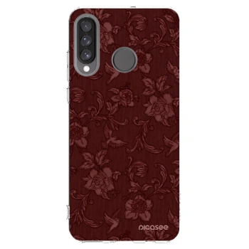 Picasee silikonski prozorni ovitek za Huawei P30 Lite - Red Elegance