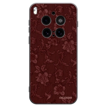 Picasee silikonski črni ovitek za Vivo X300 Pro - Red Elegance