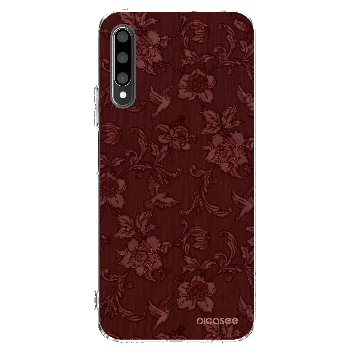 Picasee silikonski prozorni ovitek za Honor 9X Pro - Red Elegance