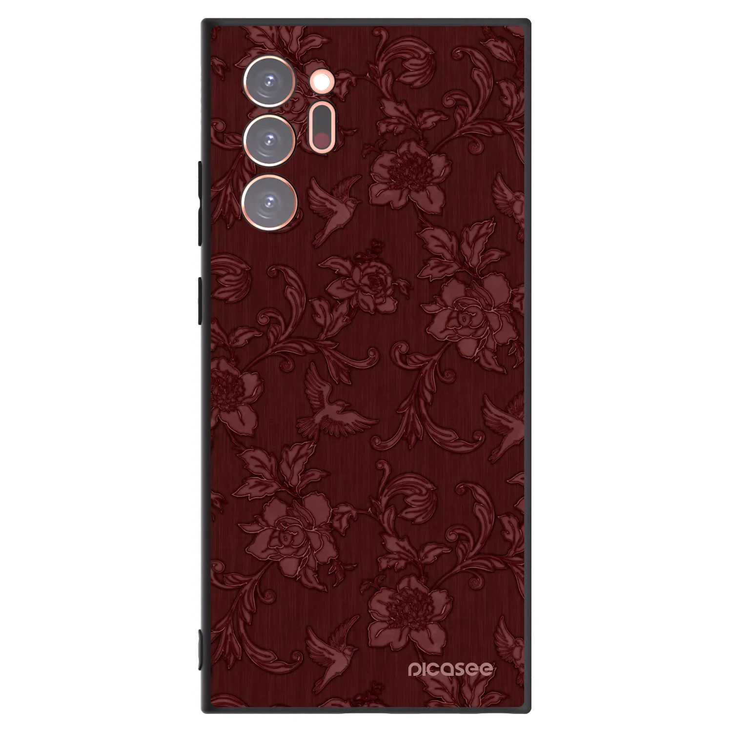 Picasee silikonski črni ovitek za Samsung Galaxy Note 20 Ultra - Red Elegance