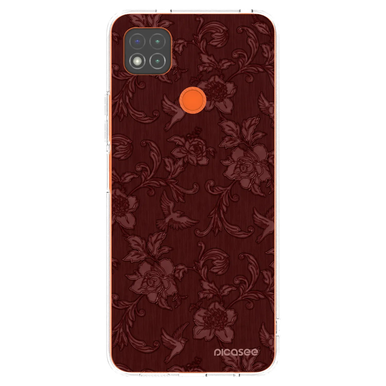 Picasee silikonski prozorni ovitek za Xiaomi Redmi 9C - Red Elegance