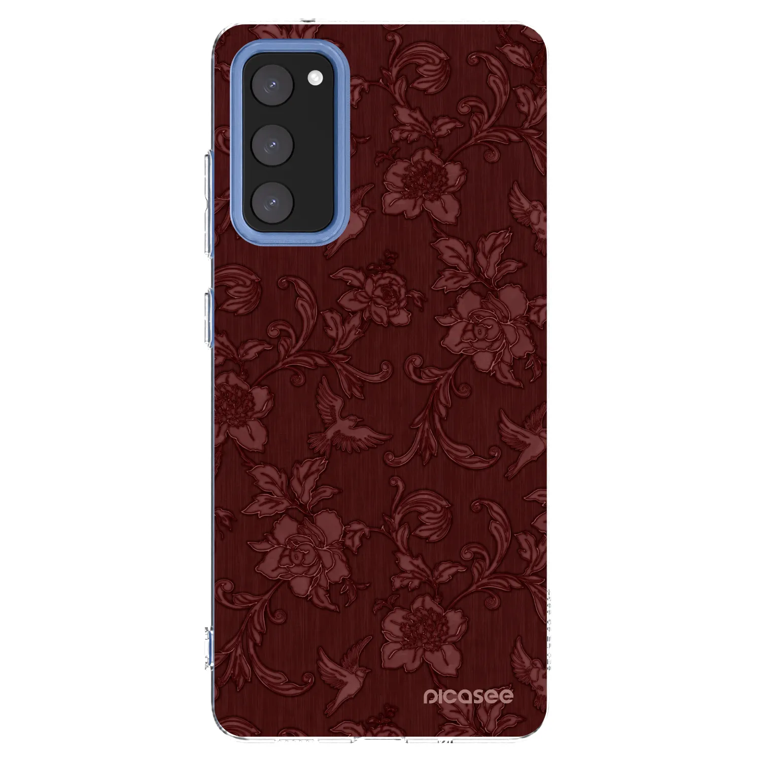 Picasee silikonski prozorni ovitek za Samsung Galaxy S20 FE - Red Elegance