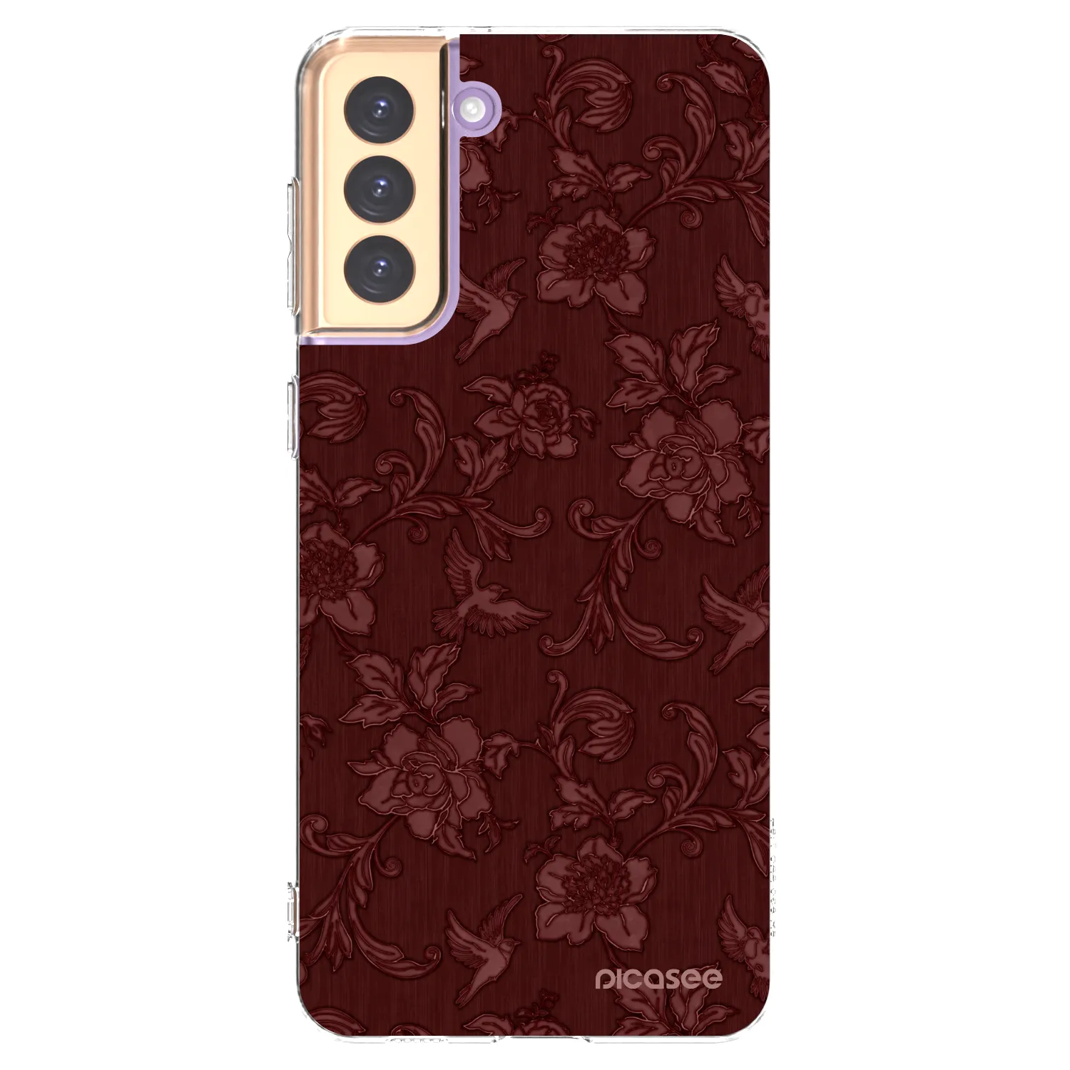 Picasee silikonski prozorni ovitek za Samsung Galaxy S21+ 5G G996F - Red Elegance