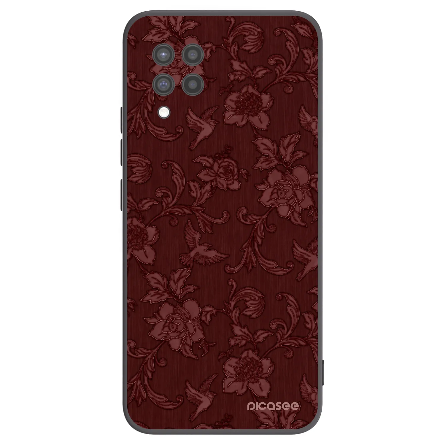 Picasee silikonski črni ovitek za Samsung Galaxy A42 A426B - Red Elegance