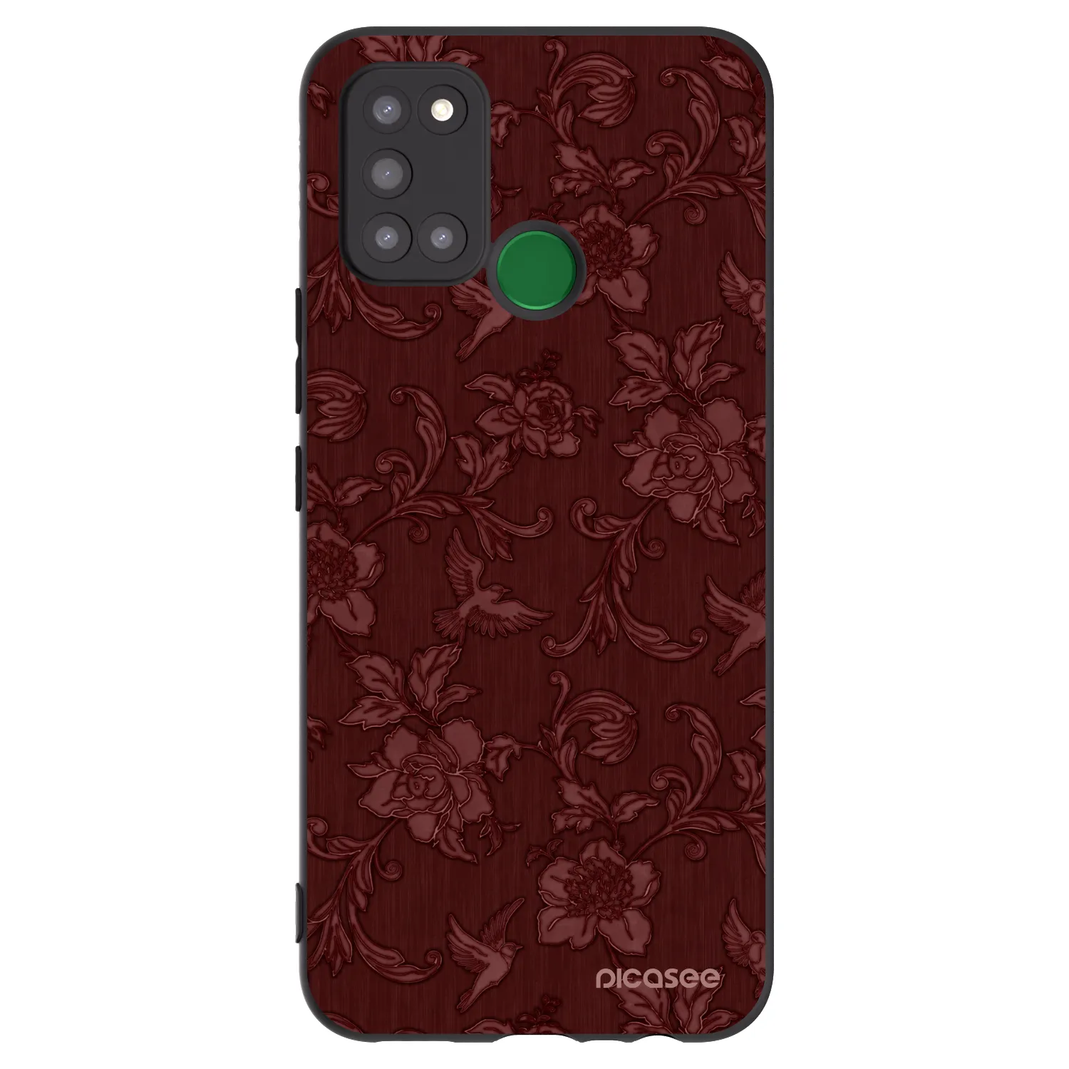 Picasee silikonski črni ovitek za Realme 7i - Red Elegance