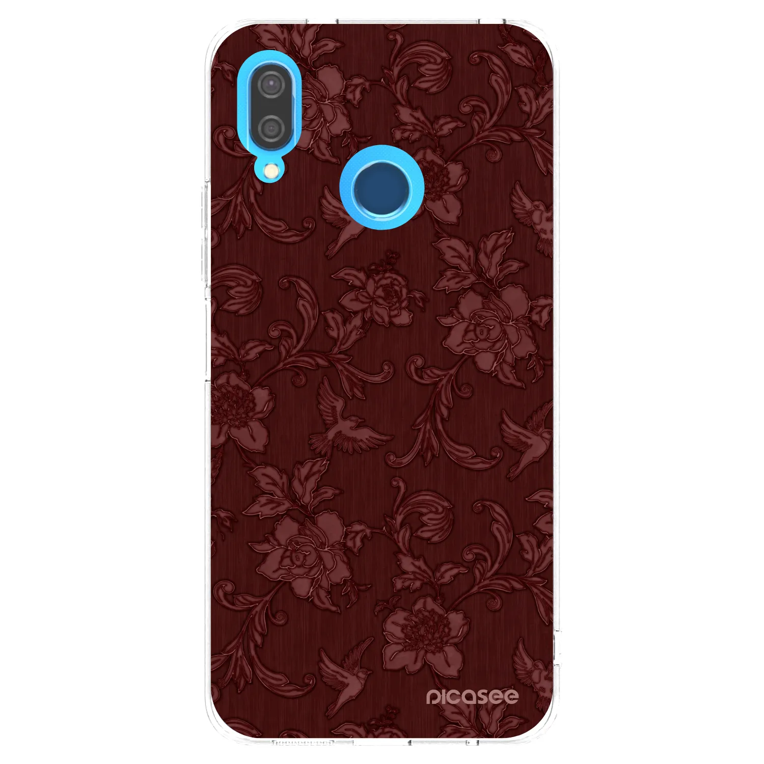 Picasee silikonski prozorni ovitek za Huawei P20 Lite - Red Elegance