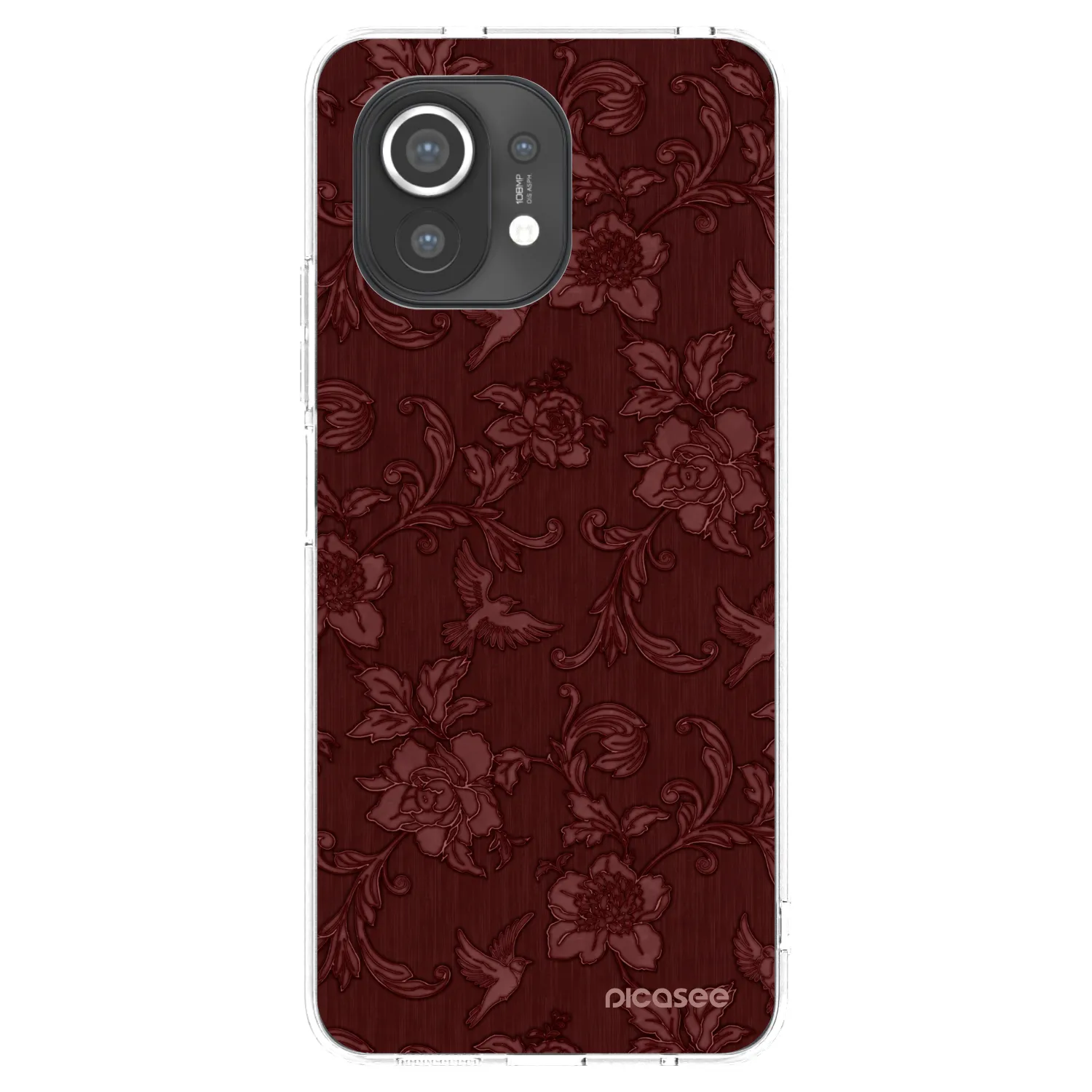 Picasee silikonski prozorni ovitek za Xiaomi Mi 11 - Red Elegance