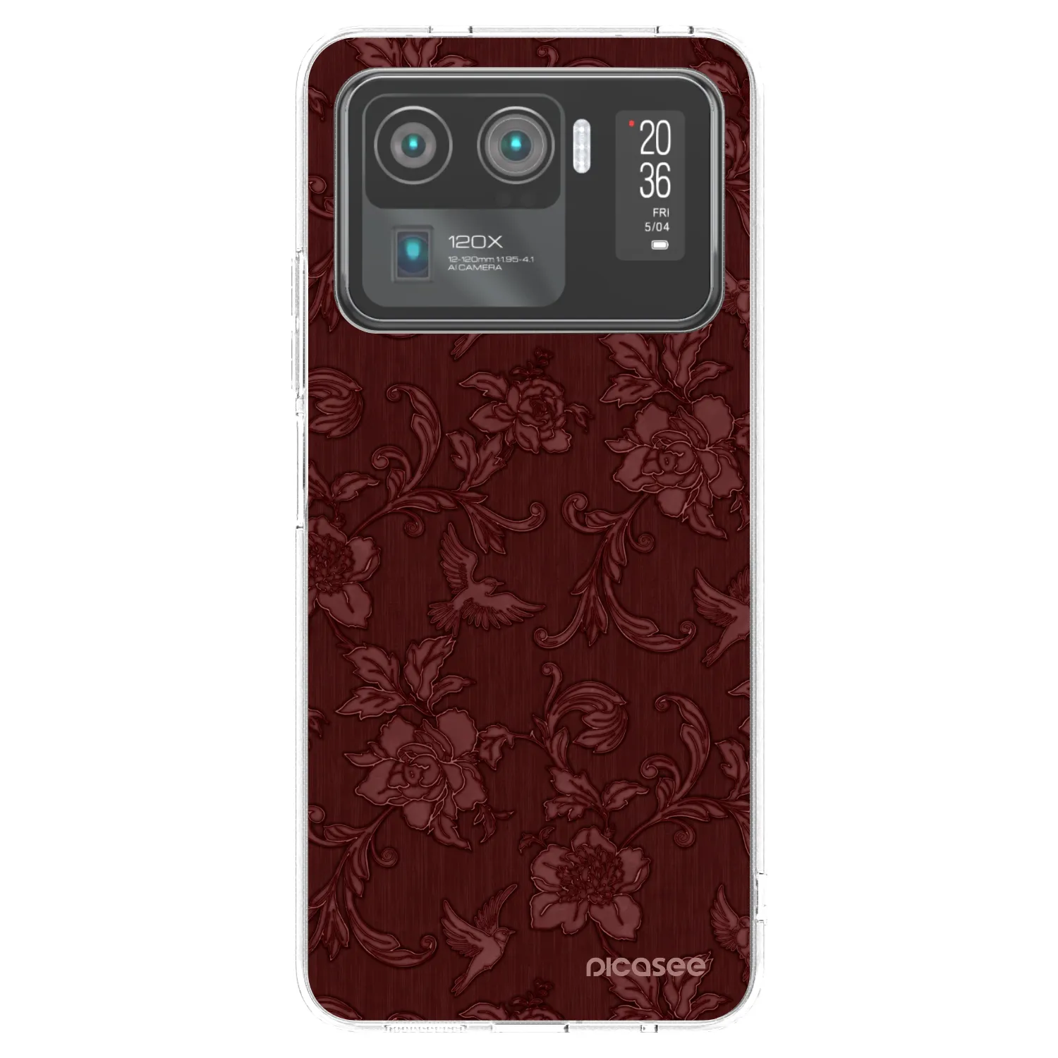 Picasee silikonski prozorni ovitek za Xiaomi Mi 11 Ultra - Red Elegance