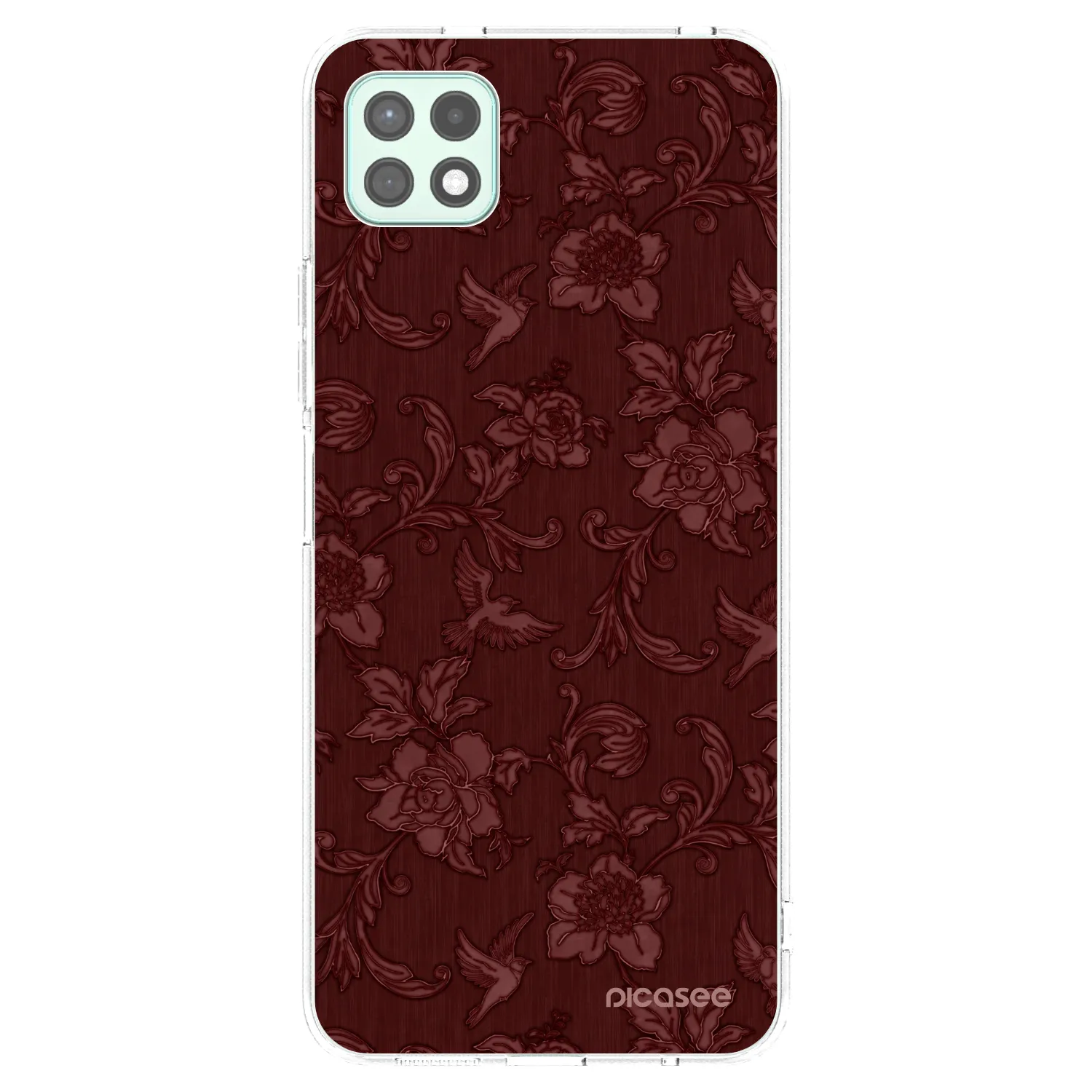 Picasee silikonski prozorni ovitek za Samsung Galaxy A22 A226B 5G - Red Elegance