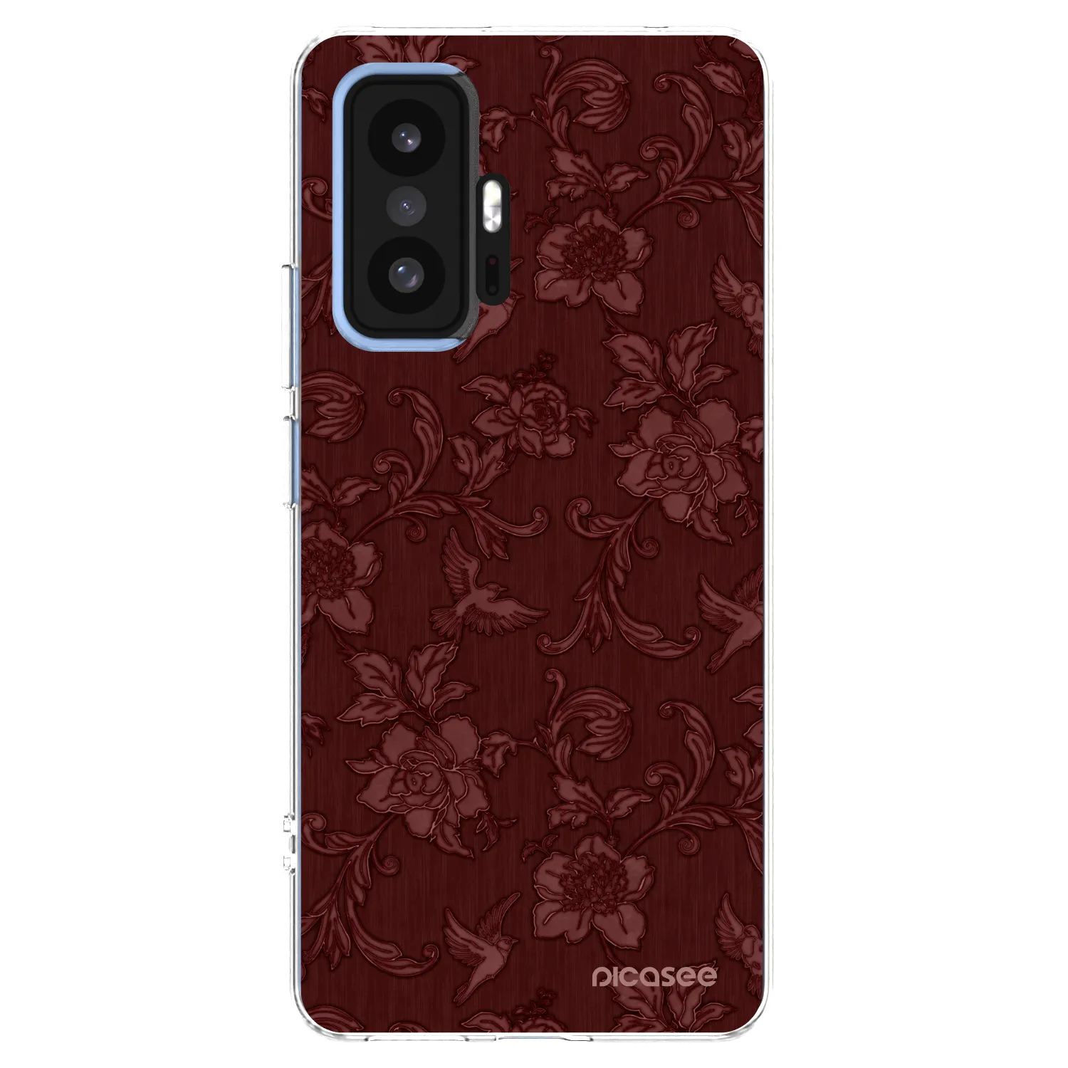Picasee silikonski prozorni ovitek za Xiaomi 11T - Red Elegance