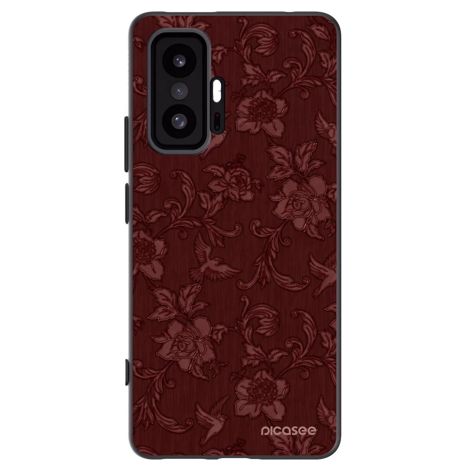 Picasee silikonski črni ovitek za Xiaomi 11T - Red Elegance