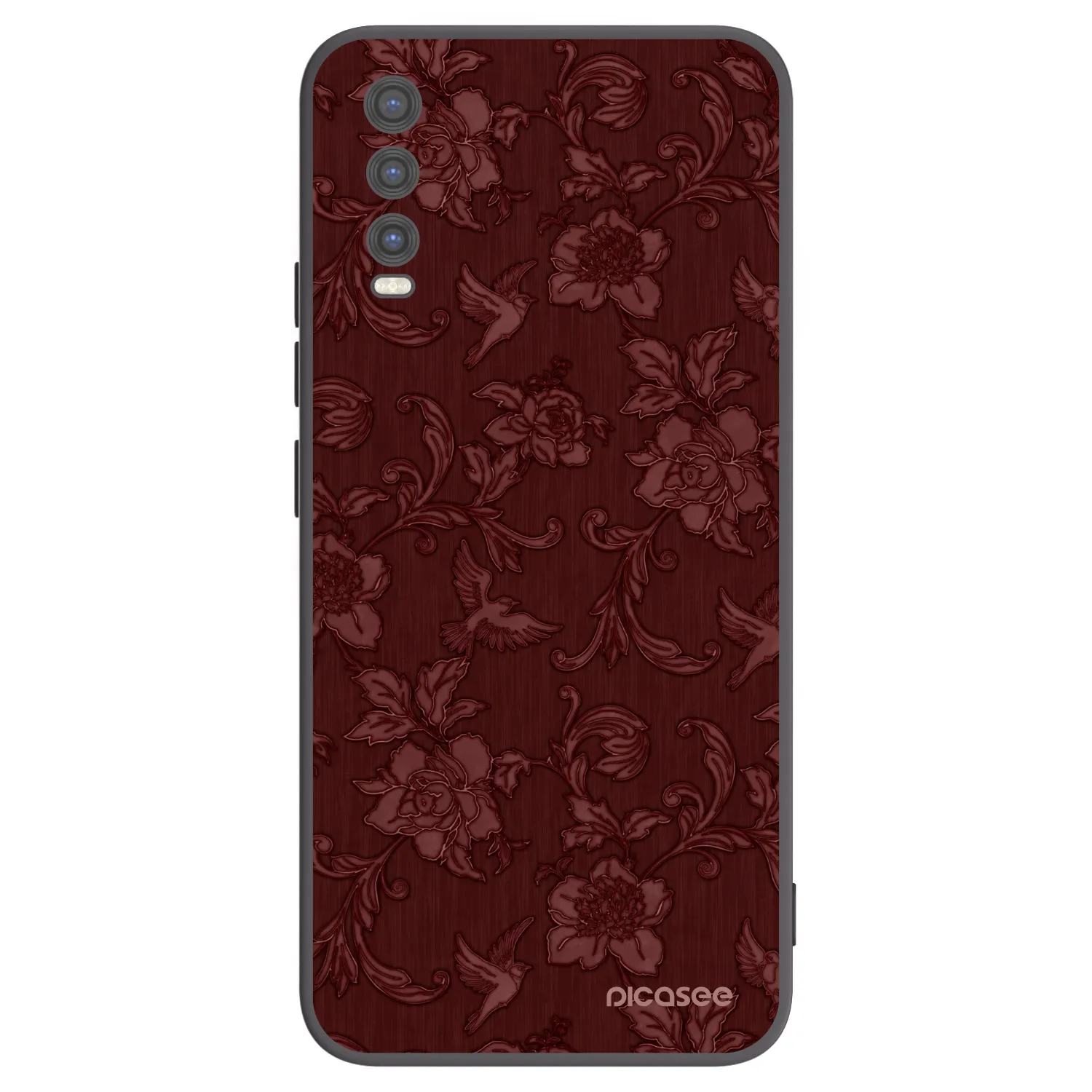 Picasee silikonski črni ovitek za Vivo Y20s - Red Elegance