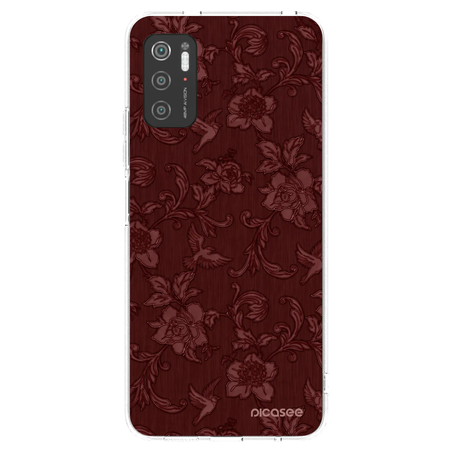 Picasee silikonski prozorni ovitek za Xiaomi Poco M3 Pro 5G - Red Elegance