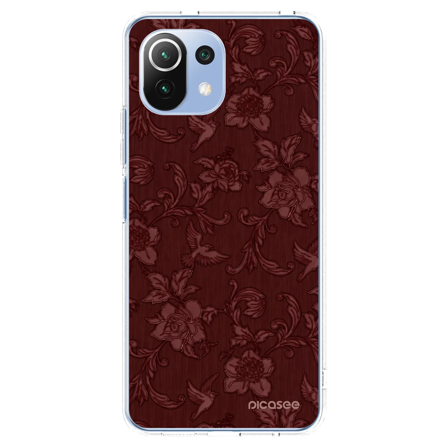 Picasee silikonski prozorni ovitek za Xiaomi 11 Lite 5G NE - Red Elegance