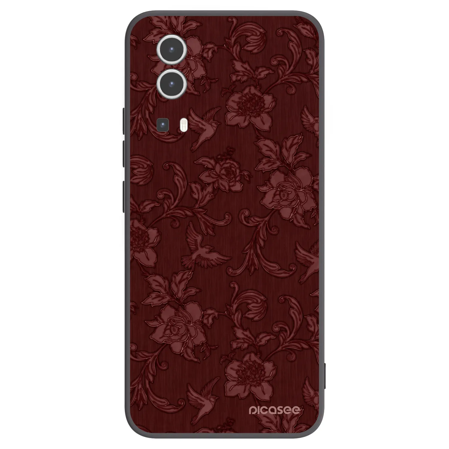 Picasee silikonski črni ovitek za Vivo Y72 5G - Red Elegance